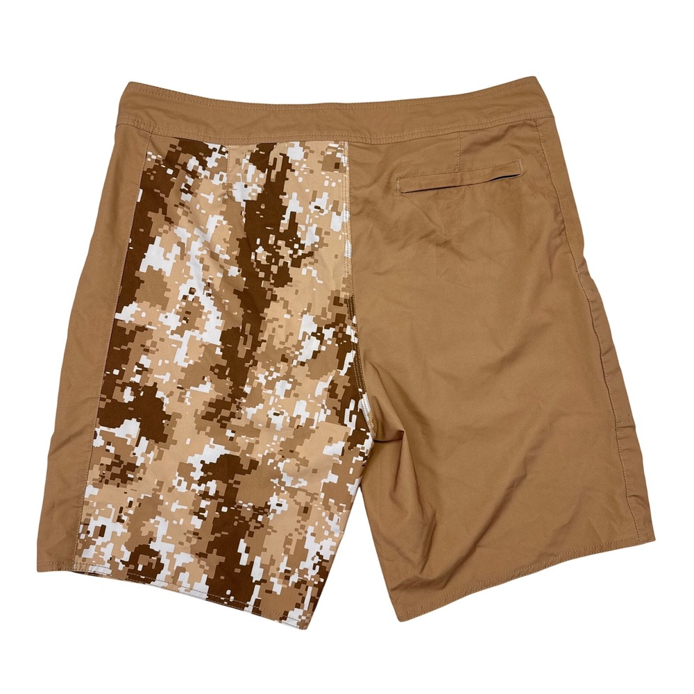 Alpha Defense Gear Board Shorts 2.0 Mens Size 36 Tan Camo Swimsuit Swim Hybrid - Picture 2 of 9